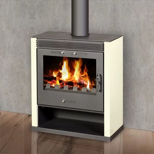 Poêle à bois BELLEZA RUBIN Ivoire 21 kW