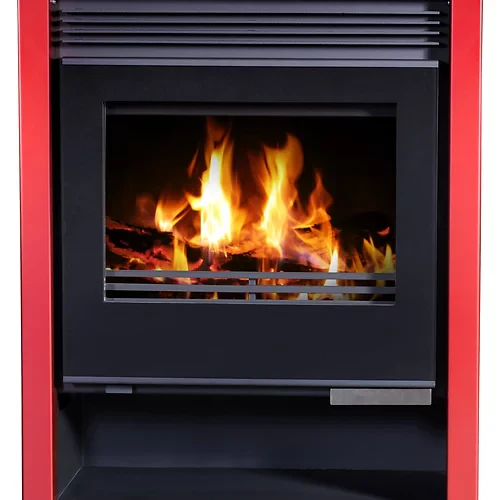 Poêle à bois BELLEZA RUBIN Lux Rouge 21 kW